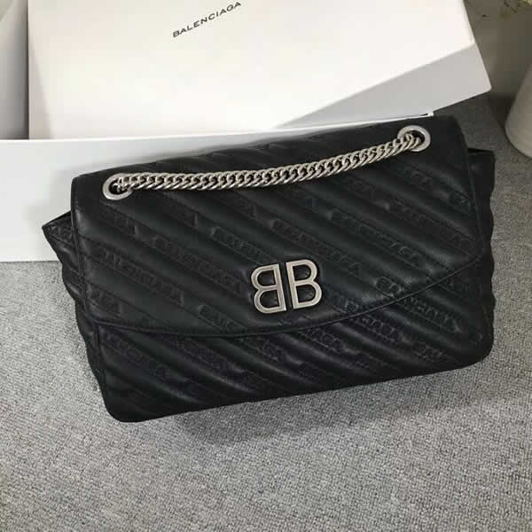 Replica Wholesale Discount Black Balenciaga Bb Round Flap Bag Outlet