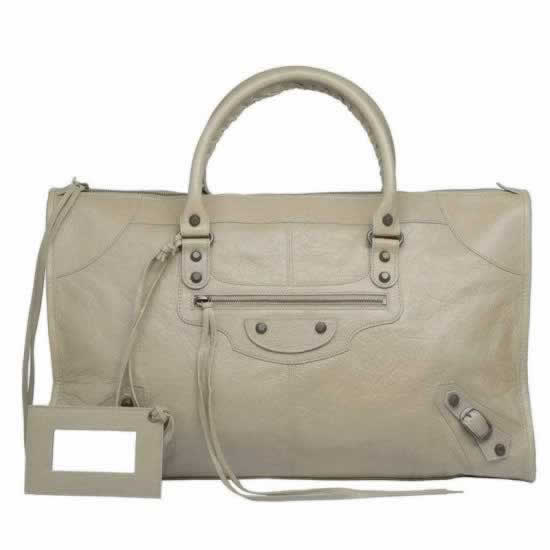 Replica Balenciaga Handbags Work Latte for discount