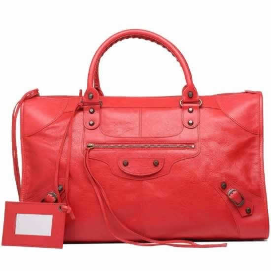 Replica Balenciaga Handbags Work Coquelicot on sale