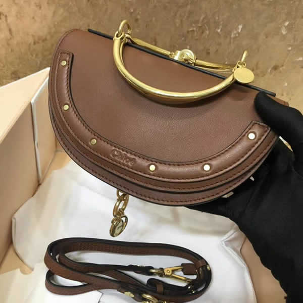 Replica Discount Brown Chloe Nile Crescent Bag 1302