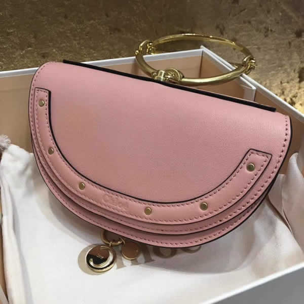 Replica Discount Pink Chloe Nile Crescent Bag 1302