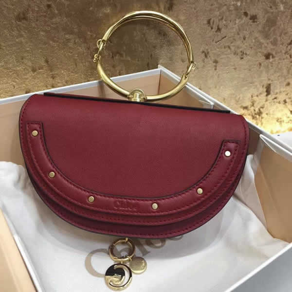 Replica Discount Dark Red Chloe Nile Crescent Bag 1302