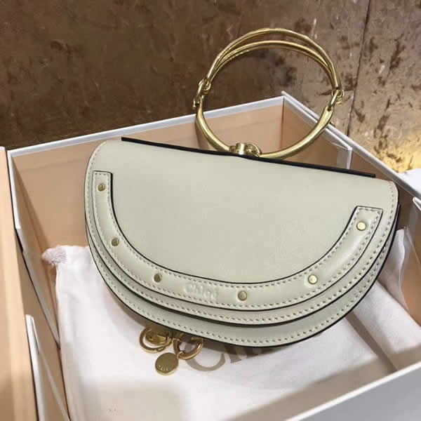 Replica Discount White Chloe Nile Crescent Bag 1302