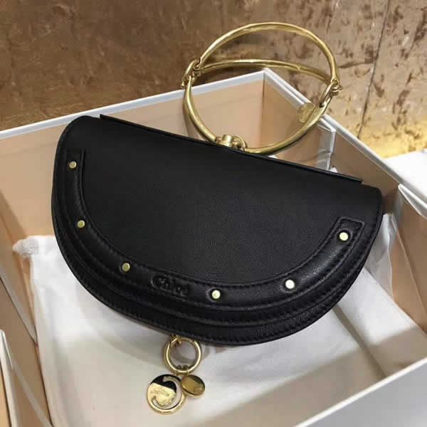 Replica Discount Black Chloe Nile Crescent Bag 1302