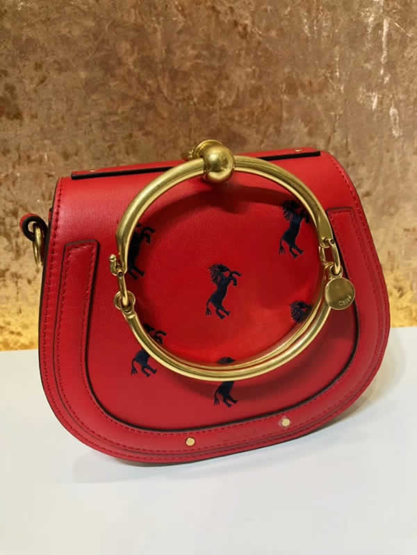 Replica Chloe Nile Vintage Red Tote Messenger Bags