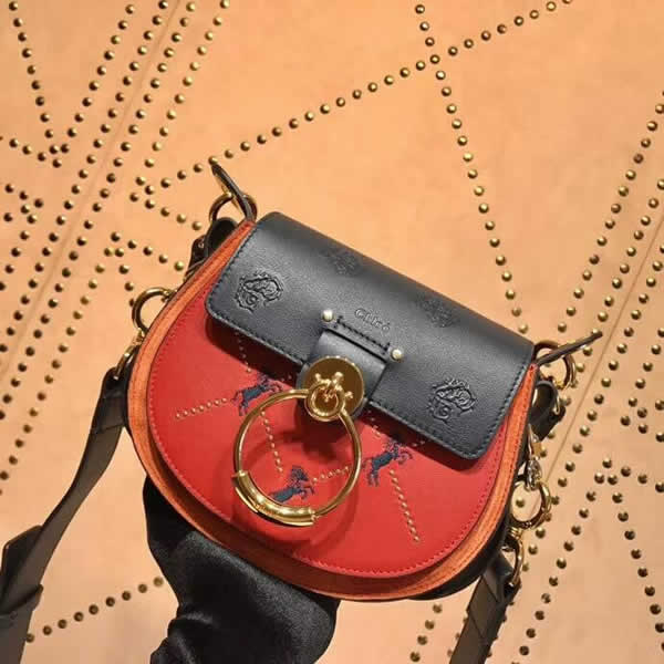 Replica Cheap Chloe Orange Tess Saddle Bag High Quality Outlet