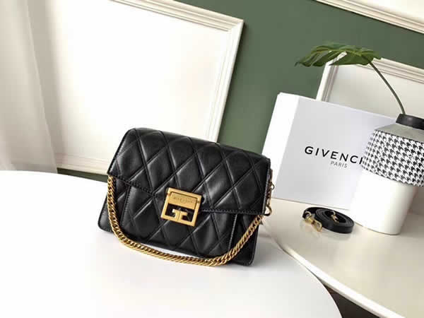 Fake Discount Givenchy Sheepskin Fashion Black Flap Shoulder Bag