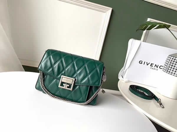 Knock Off New Givenchy Sheepskin Fashion Green Flap Shoulder Bag