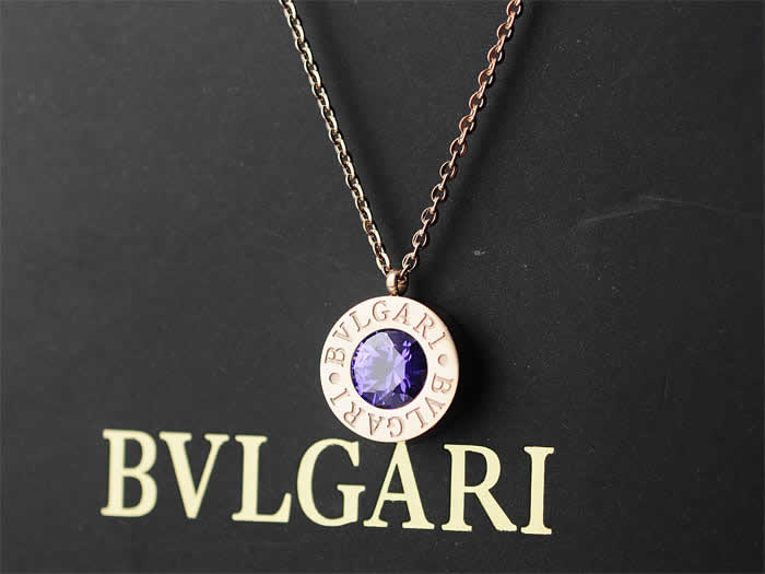 Personalized Customized Necklace For Women Gift Fake Bvlgari Fashion Lady Necklaces 09