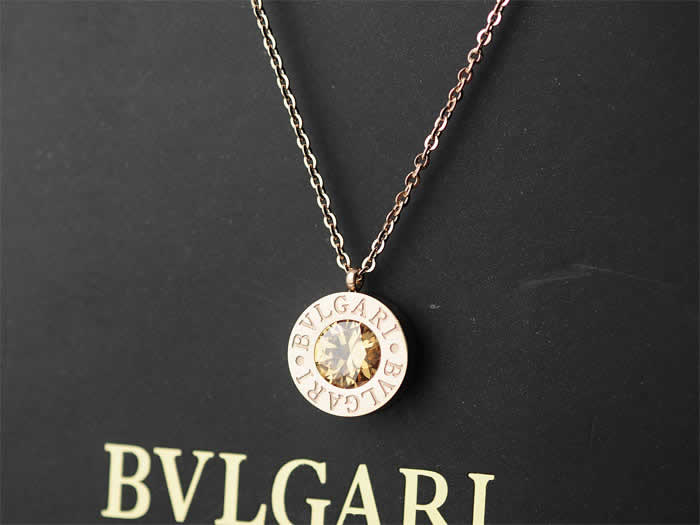 Personalized Customized Necklace For Women Gift Fake Bvlgari Fashion Lady Necklaces 11