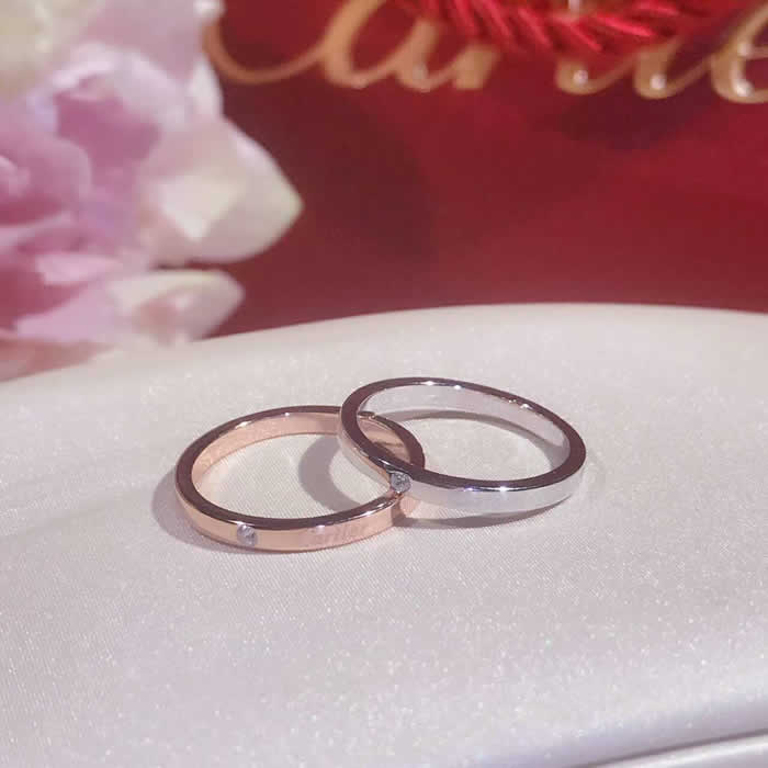 Fake Discount Fake Cartier Couple Rings For Men 1:1 Quality 02