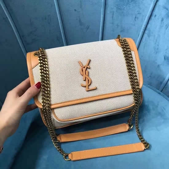 Replica 1:1 Quality Yves Saint Laurent Romantic Fabric Flap Shoulder Bag