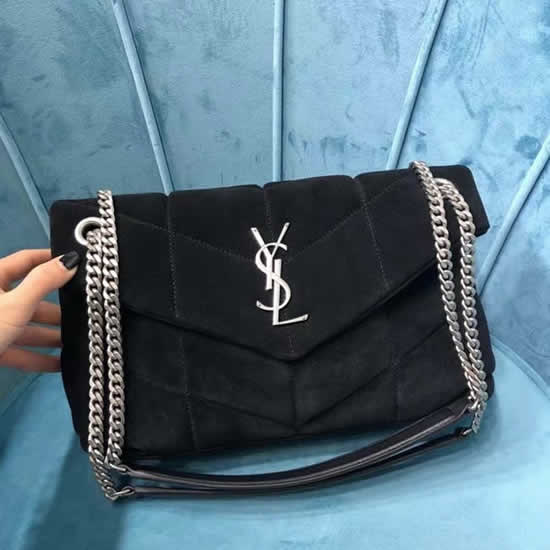 Replica Discount New Yves Saint Laurent Paris Black Shoulder Bag