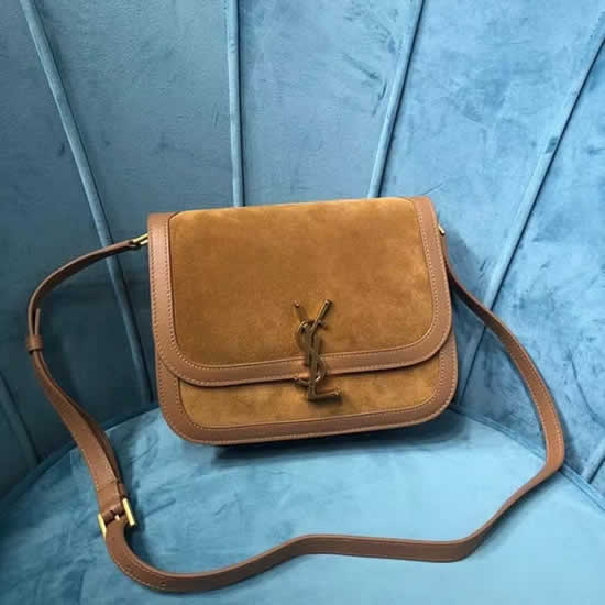 Fake Cheap Yves Saint Laurent Solfelno Yellow Flap Crossbody Bag