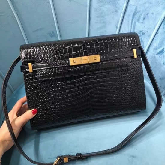 Replica Yves Saint Laurent Manhattan Golden Hardware Flap Shoulder Crossbody Bag