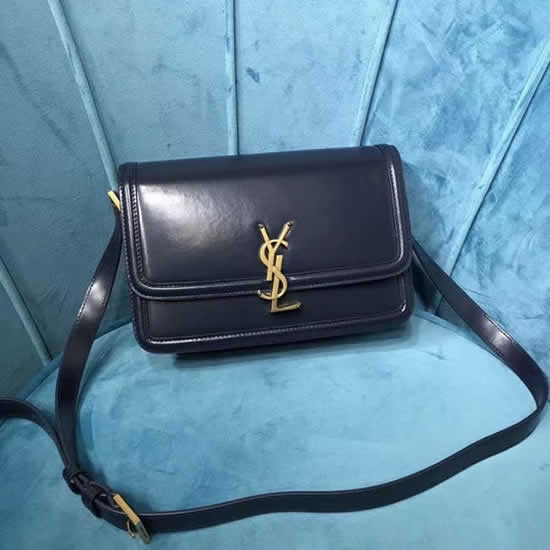 Replica Yves Saint Laurent Solferino Box Monogram Black Shoulder Bag