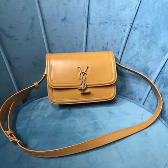 Fake Yves Saint Laurent Solferino Box Monogram Yellow Crossbody Bag