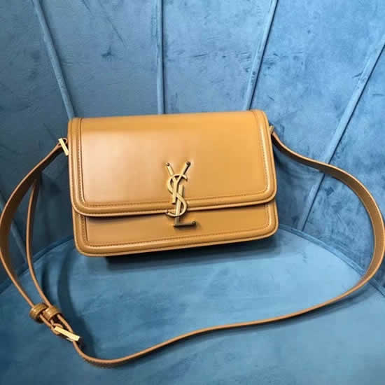 Replica Yves Saint Laurent Solferino Box Monogram Yellow Shoulder Bag