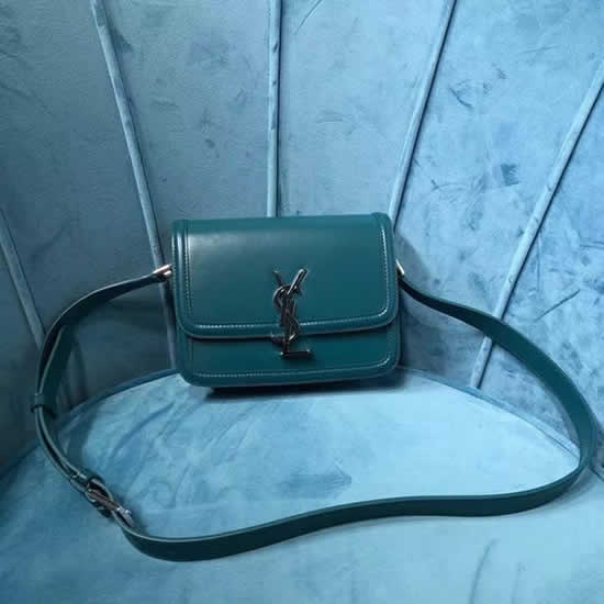 Fake Yves Saint Laurent Solferino Box Monogram Green Crossbody Bag