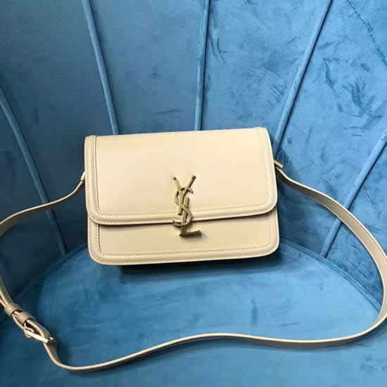 Replica Yves Saint Laurent Solferino Box Monogram Off-White Shoulder Bag