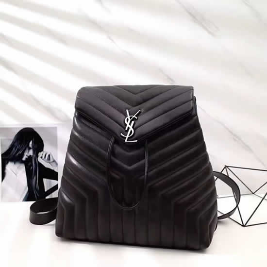 Replica New Yves Saint Laurent New Classic Leather Flap Backpack