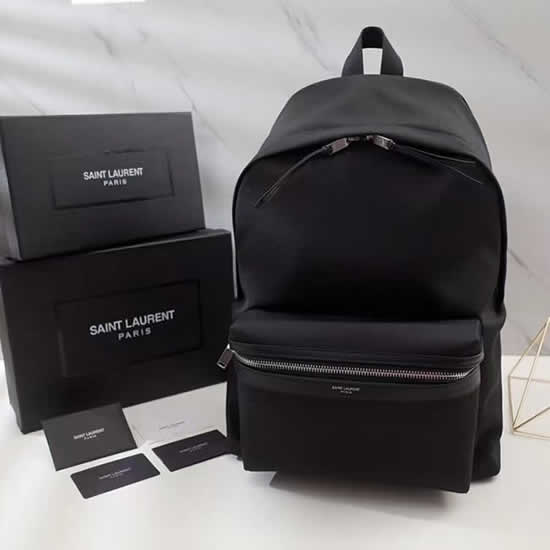 Fake Yves Saint Laurent Canvas Breathable Black Backpack