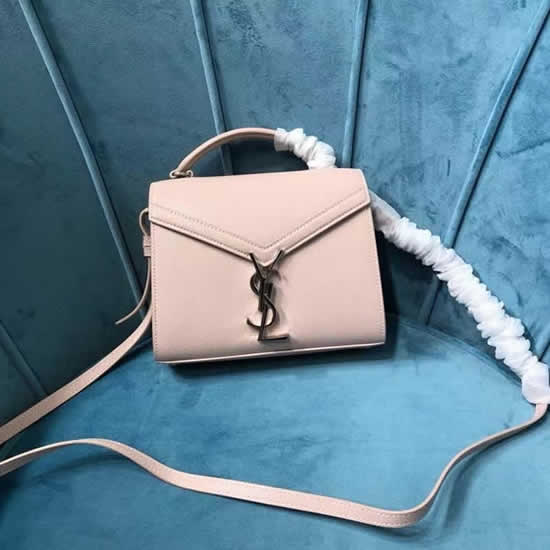 Fake Yves Saint Laurent Cassandra Mini Pink Clutch Crossbody Bag