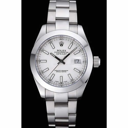 Rolex Datejust Stainless Steel Case White Dial 622266